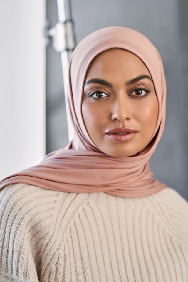 Blush Pink Jersey Hijab