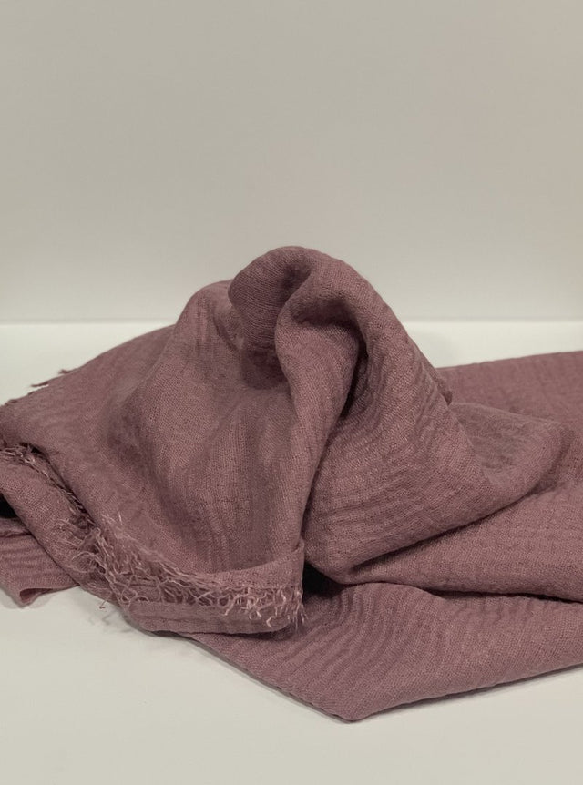 Mauve Color Crinkle Hijab