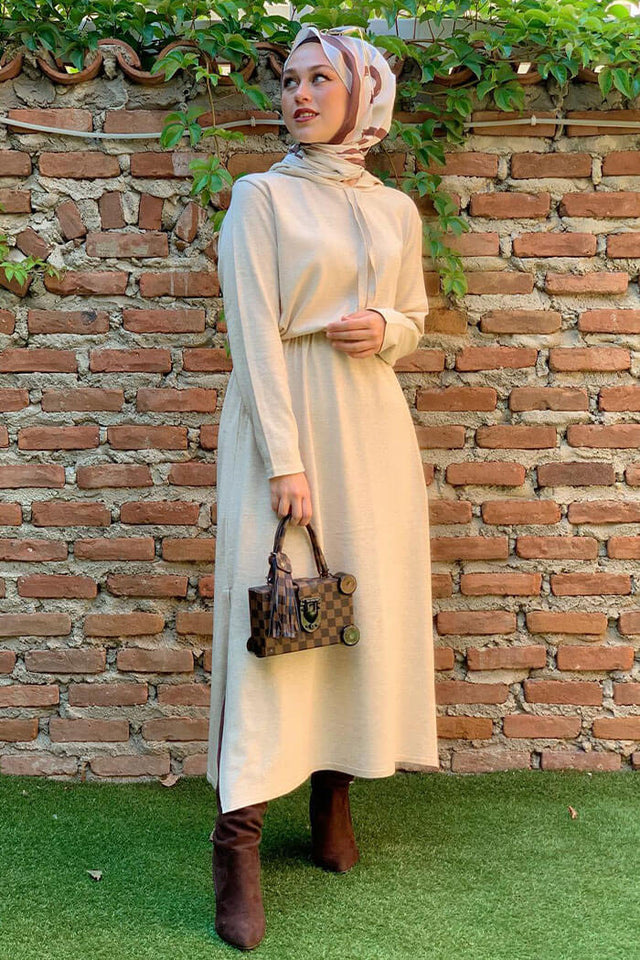 Rock Knitwear Hooded Dress