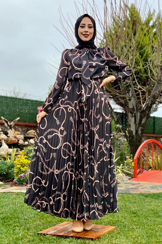 Chain Pattern Dress