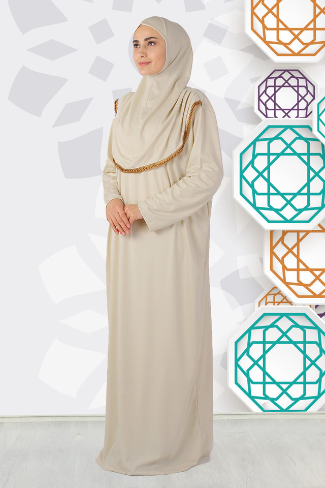 Light Beige Practical Prayer Dress