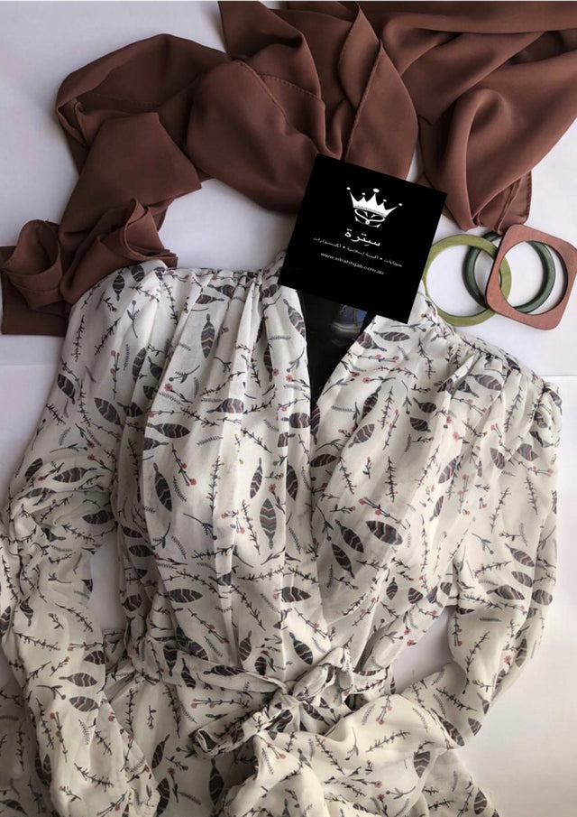 Pearl White Floral Dress