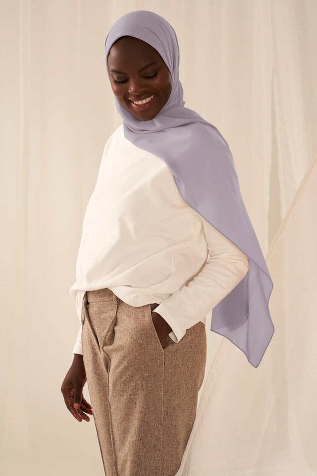 Violet / Iris Chiffon Hijab