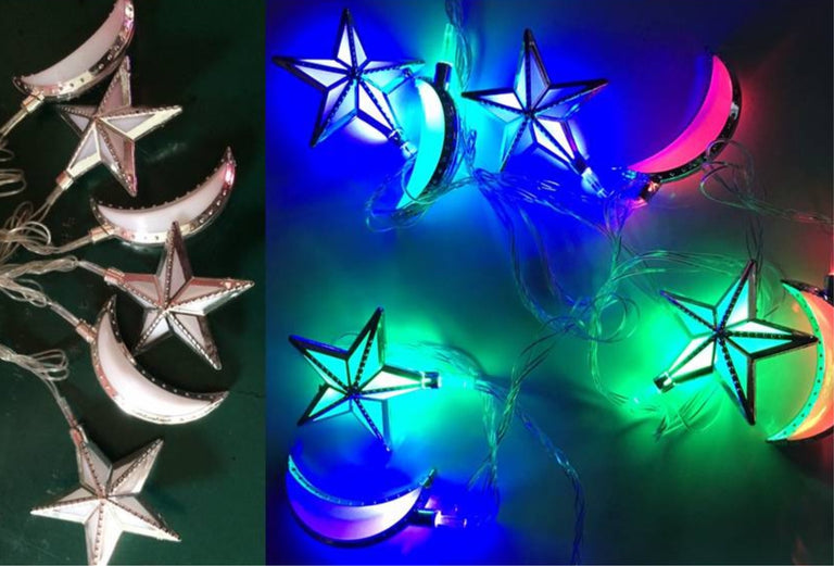 Flashing Moon & Star Lights
