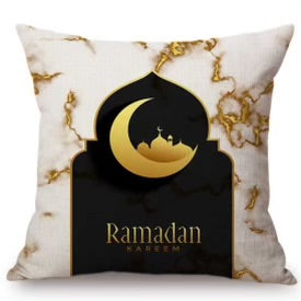 Marble Linen Cushion Cover