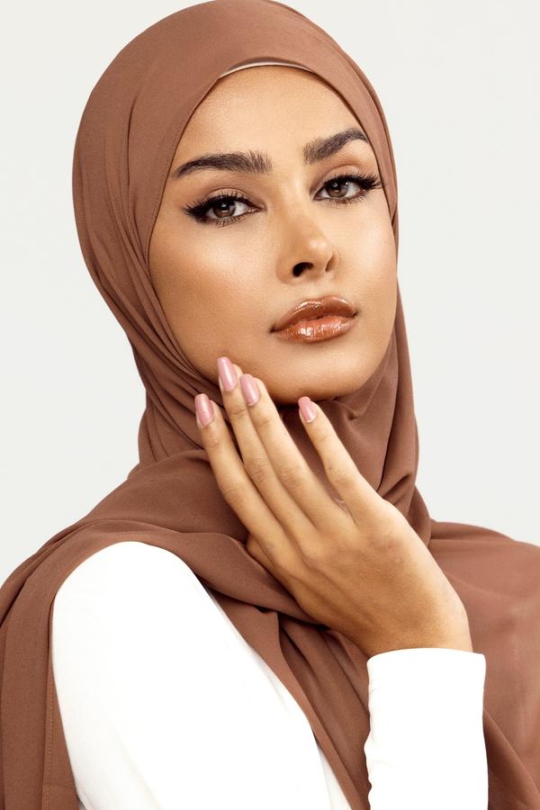 Chocolate Crème Chiffon Hijab