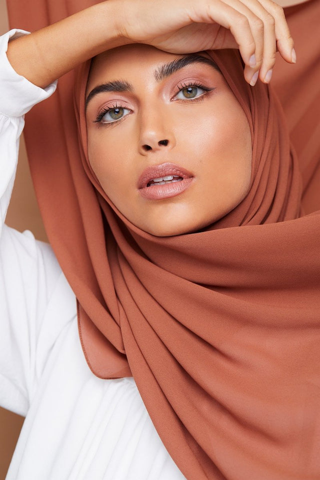 Chestnut Chiffon Hijab