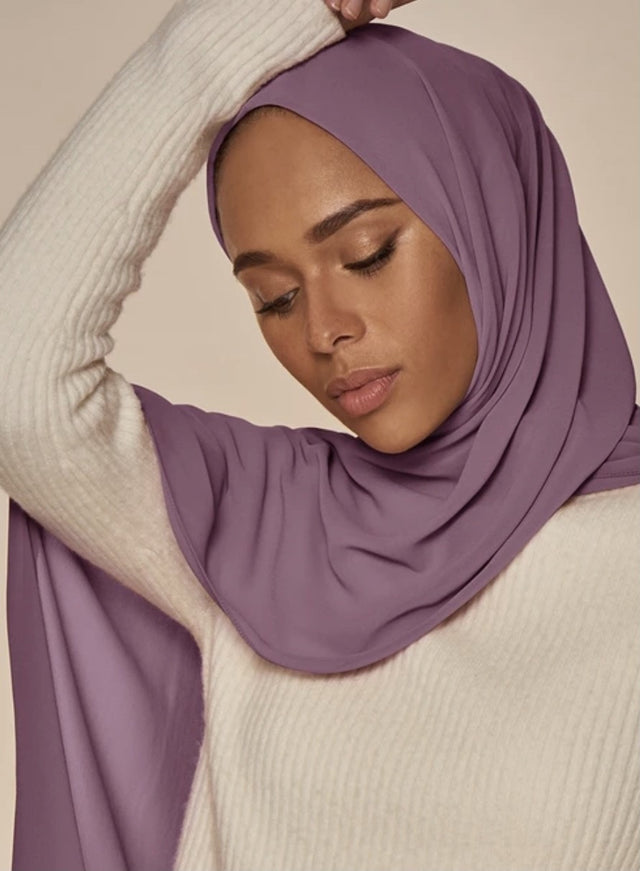 Lilac Chiffon Hijab