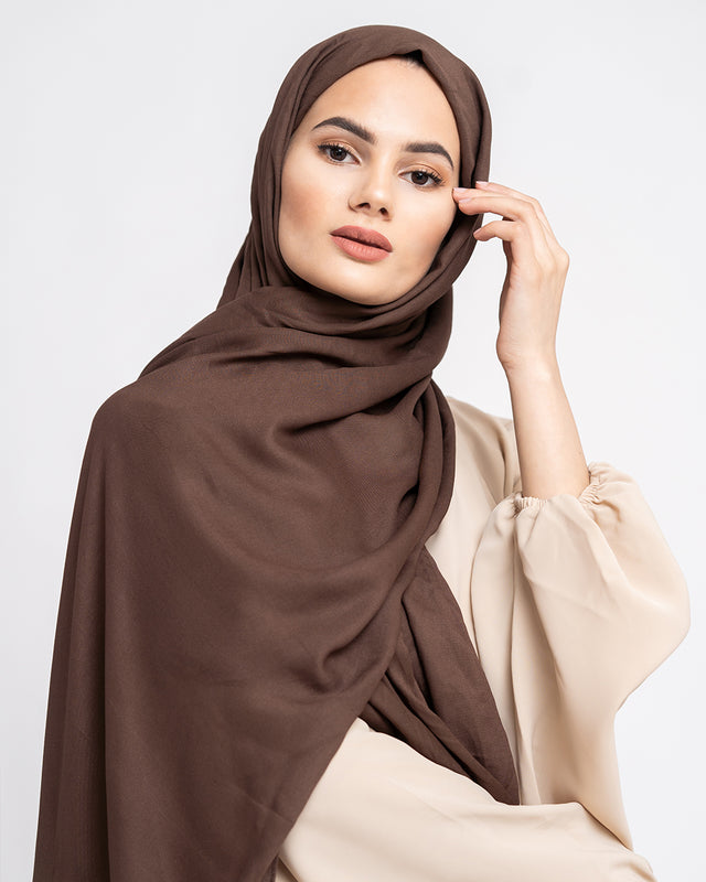 Chocolate Jersey Hijab