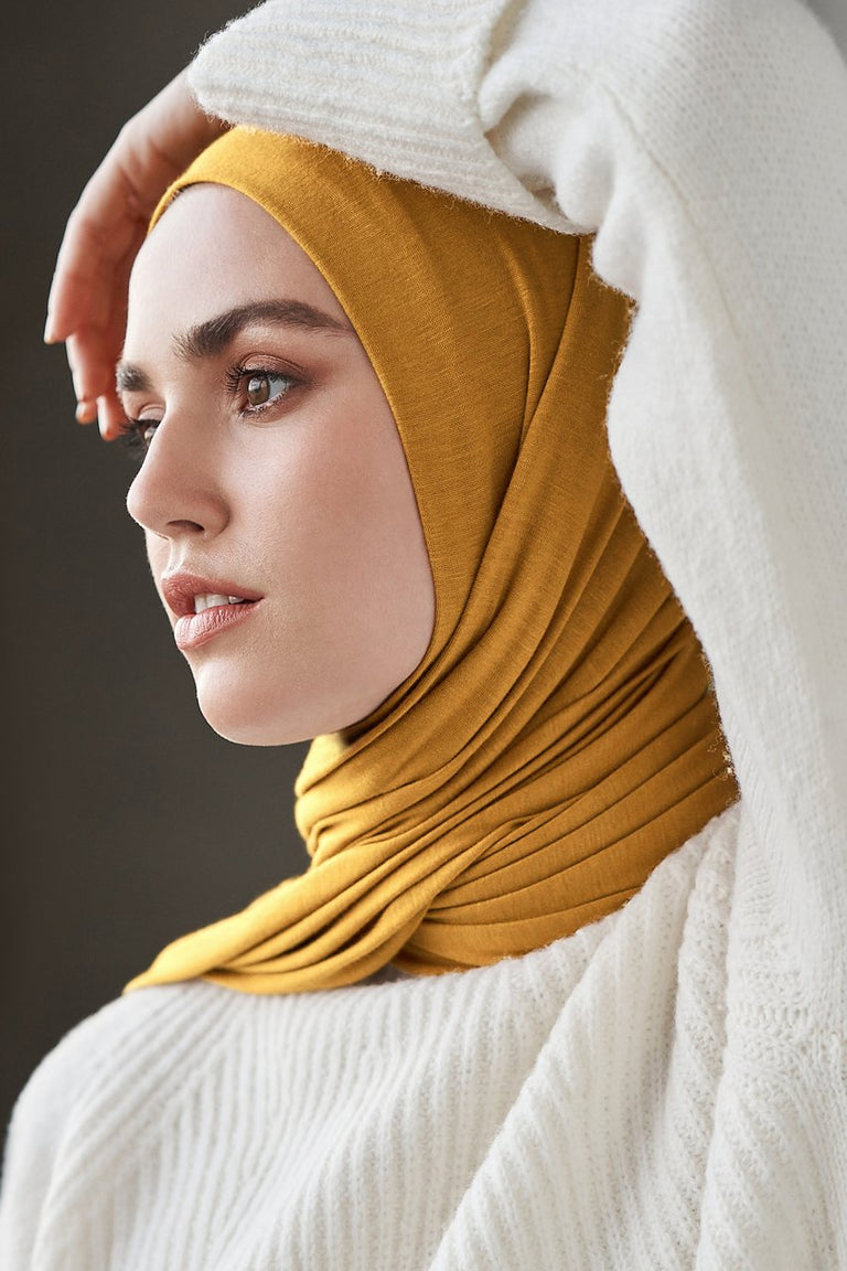 Dark Honey Jersey Hijab