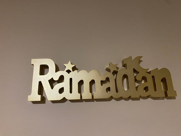 Ramadan Mubarak Wooden Signage