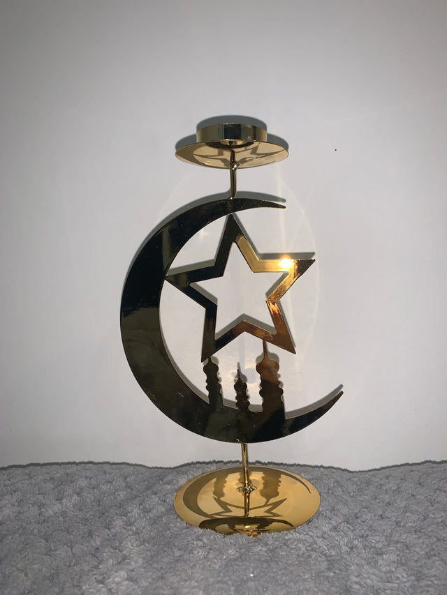 Moon, Star & Mosque Tea Light Stand