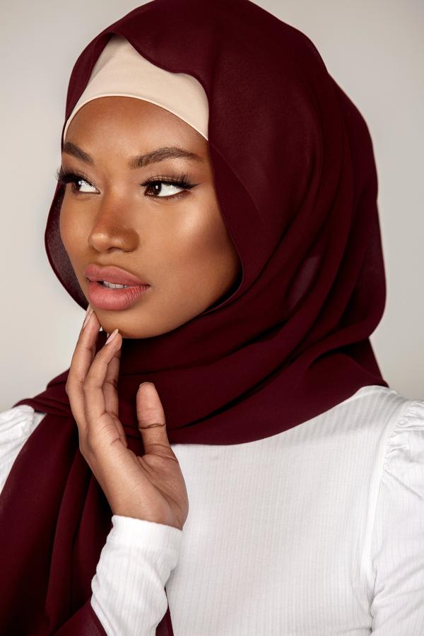 Merlot Chiffon Hijab