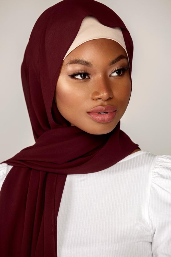 Merlot Chiffon Hijab