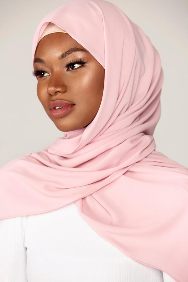 Baby Pink Chiffon Hijab
